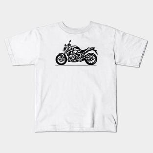 R1250R Bike Sketch Art Kids T-Shirt